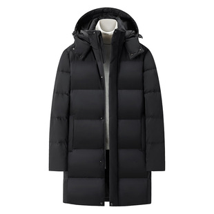 Lengthened Windproof and Waterproof Down Jacket 90 White Duck Down Graphene Warm Thickened Couple Down Jacket Overalls