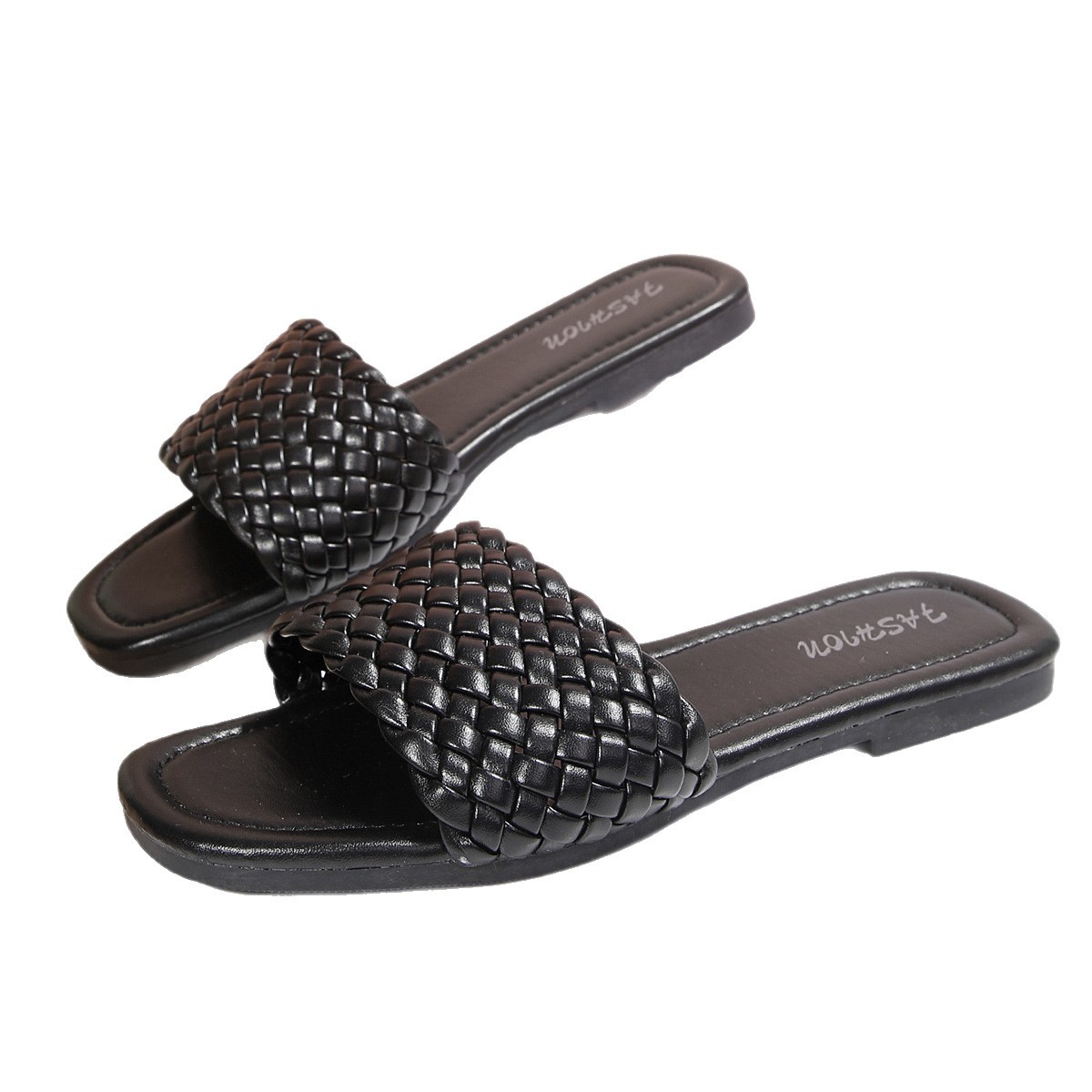 Zapatillas Planas Tejidas para Mujer de Cuero Sintético, Cómodo, para Uso Casual image 5