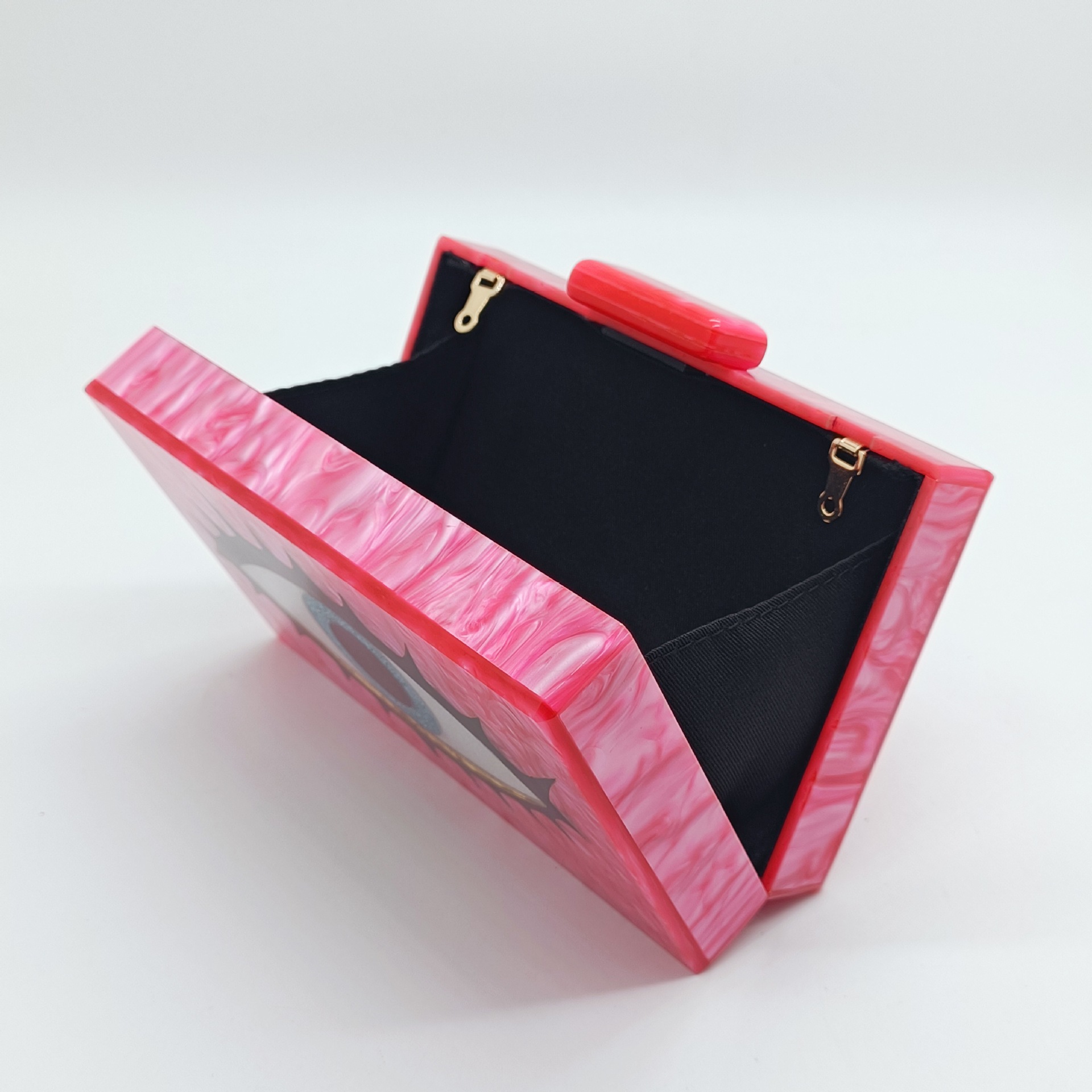 Sac bandoulière léger et luxueux en acrylique avec chaîne et motif serpent, idéal pour les soirées et le quotidien. Pochette/sac à bandoulière avec chaîne._voghion.com