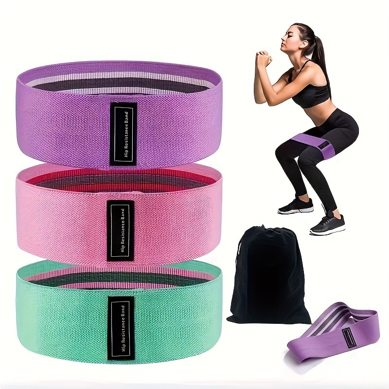 Yoga Elastic Band, Resistance Band, Fitness Band, Widened and Thickened Squat Training Buttocks Band, Buttocks Circle Webbing