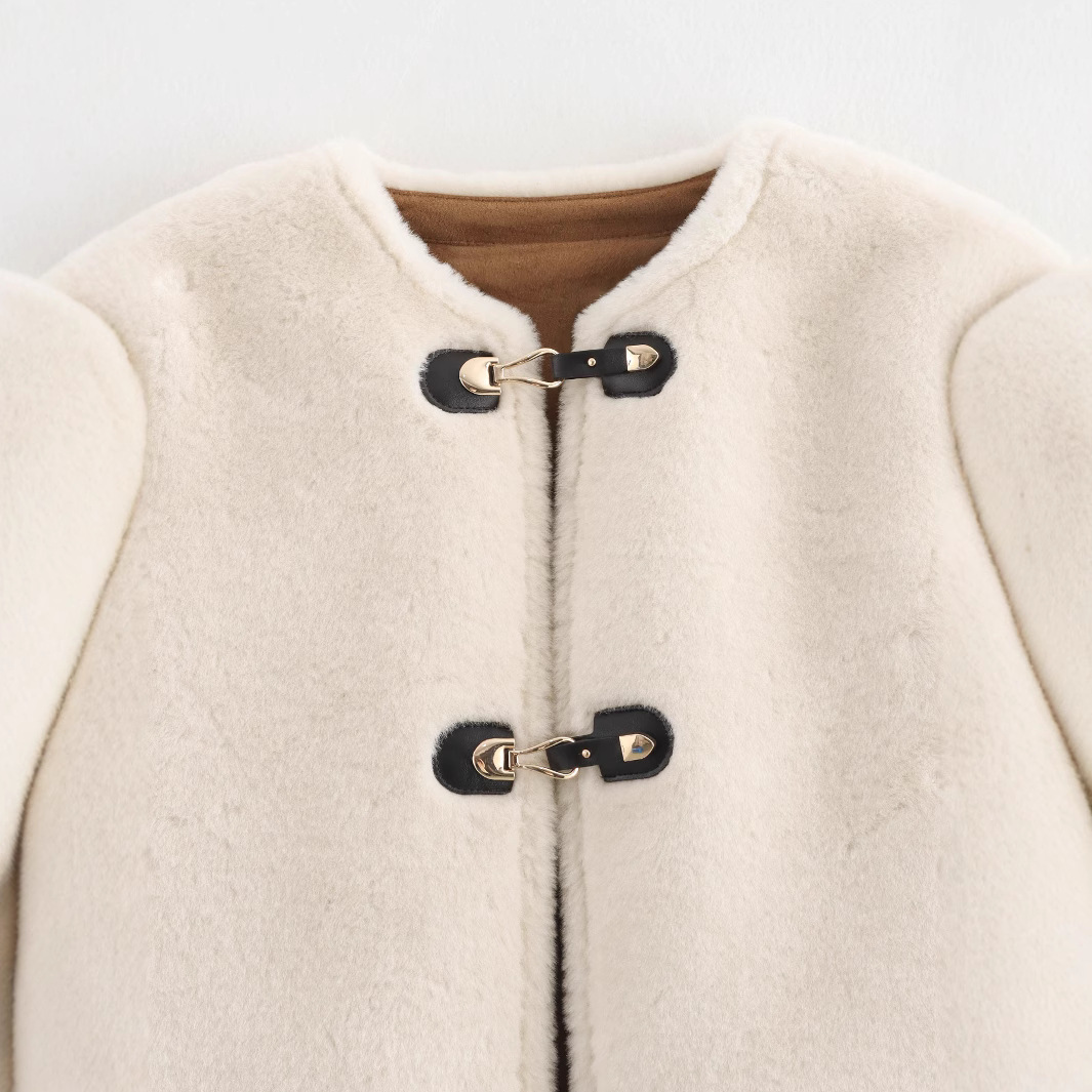 Women's clothing 2024 autumn and winter new street fashion double-sided rope knot jacket_voghion.com