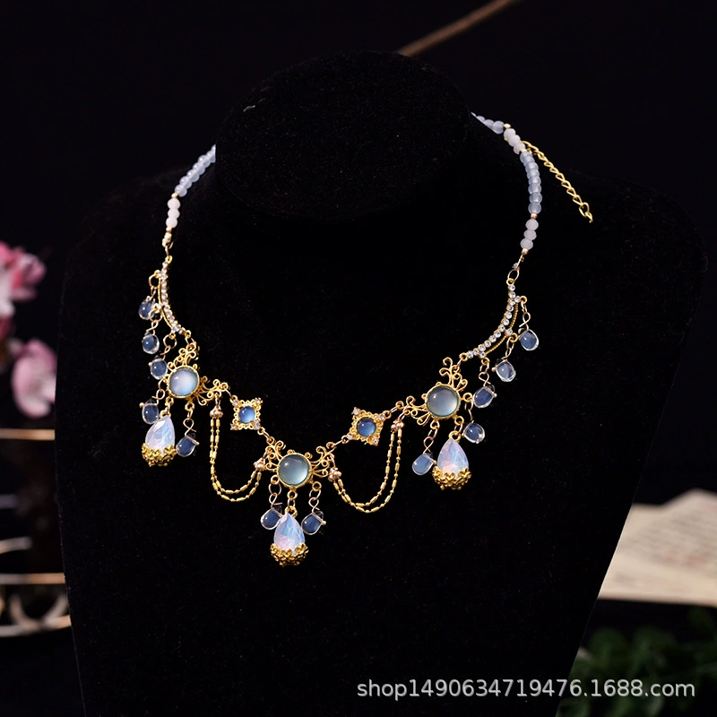 Hanfu, accessory, fresh necklace, simple and elegant design