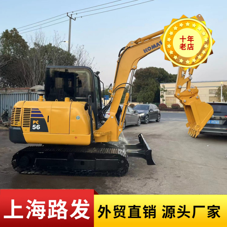 Excavadoras de segunda mano importadas domésticas, excavadoras pequeñas y medianas para la venta, 90% de la nueva máquina de gancho Komatsu PC56 - 7