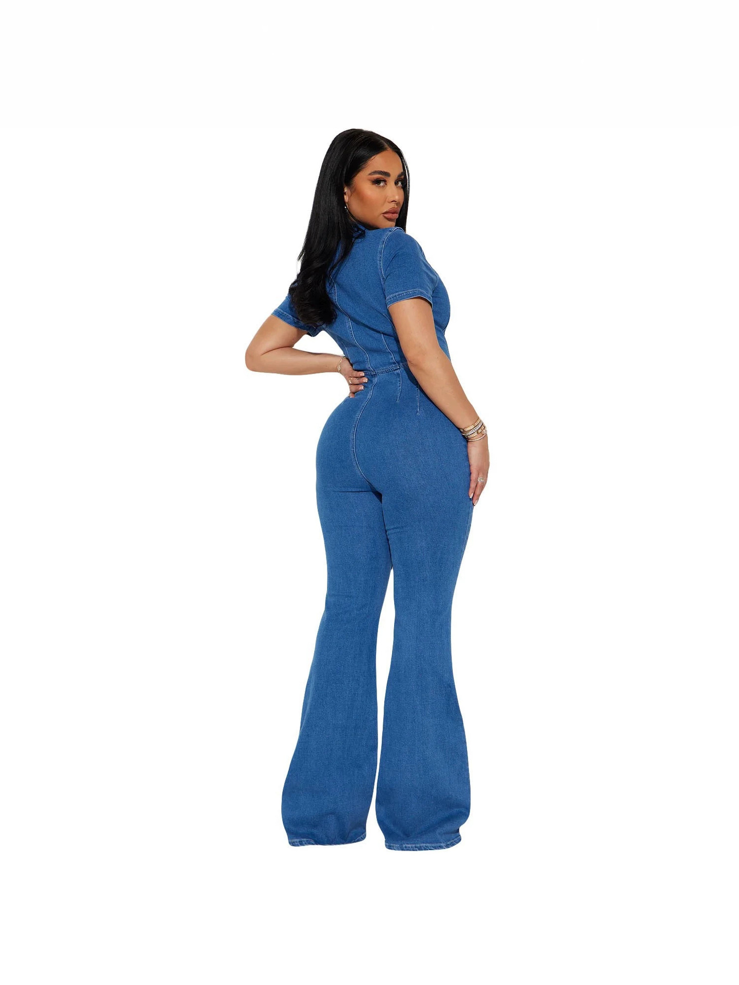 Amazon transfronterizo estilo europeo y americano de moda delgada inins red con el mismo jeans de moda sexy
