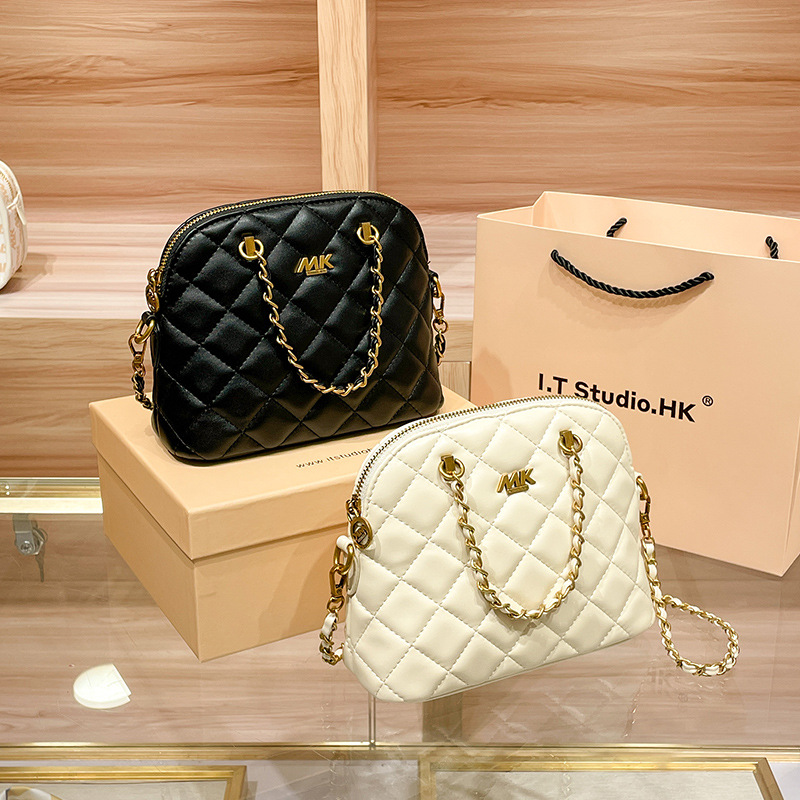 Piccola catena Xiangfeng Lingge in vera pelle 2023 nuova tracolla monospalla di nicchia alla moda e di fascia alta_voghion.com