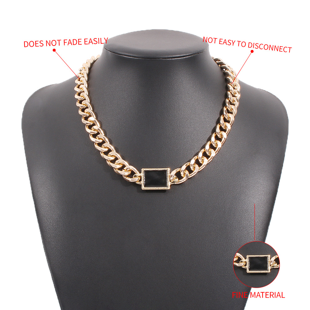 fashion simple thick chain necklace wholesale