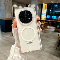 適用oppo findn5携帯ケース透明磁気吸引N3折り畳みスクリーン中軸ヒンジ全包転倒防止保護後ケース