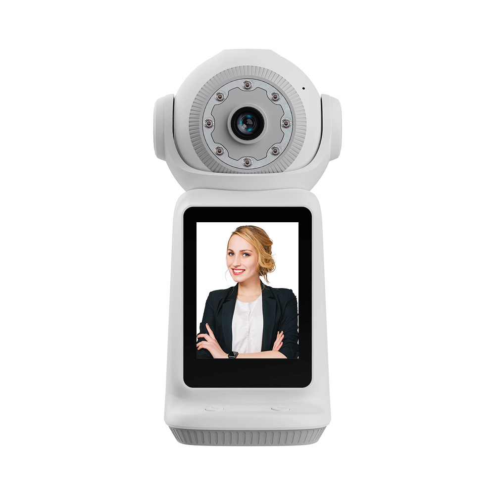 Cámara de Monitoreo Inteligente V380 con Videollamada de ABS para Interior WiFi Inalámbrica