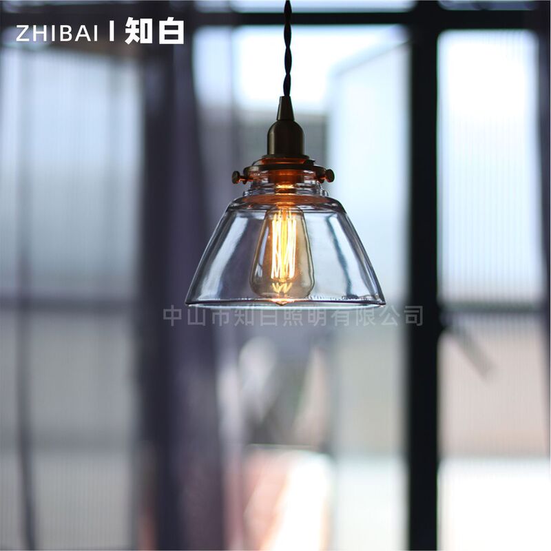 Retro Industrial Style Glass Small Pendant Light for Homestay Kitchens, Shops, Bar Counters, Bedroom Bedside Lighting, Clothing Stores, and Milk Tea Shops Retro Industrial Style Glass Small Pendant Light for Homestay Kitchens, Shops, Bar Counters, Bedroom Bedside Lighting, Clothing Stores, and Milk Tea Shops