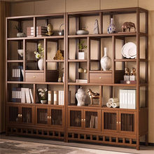 博古架多宝阁茶叶展示柜包邮客厅新中式置物架古摆件柜书架收纳