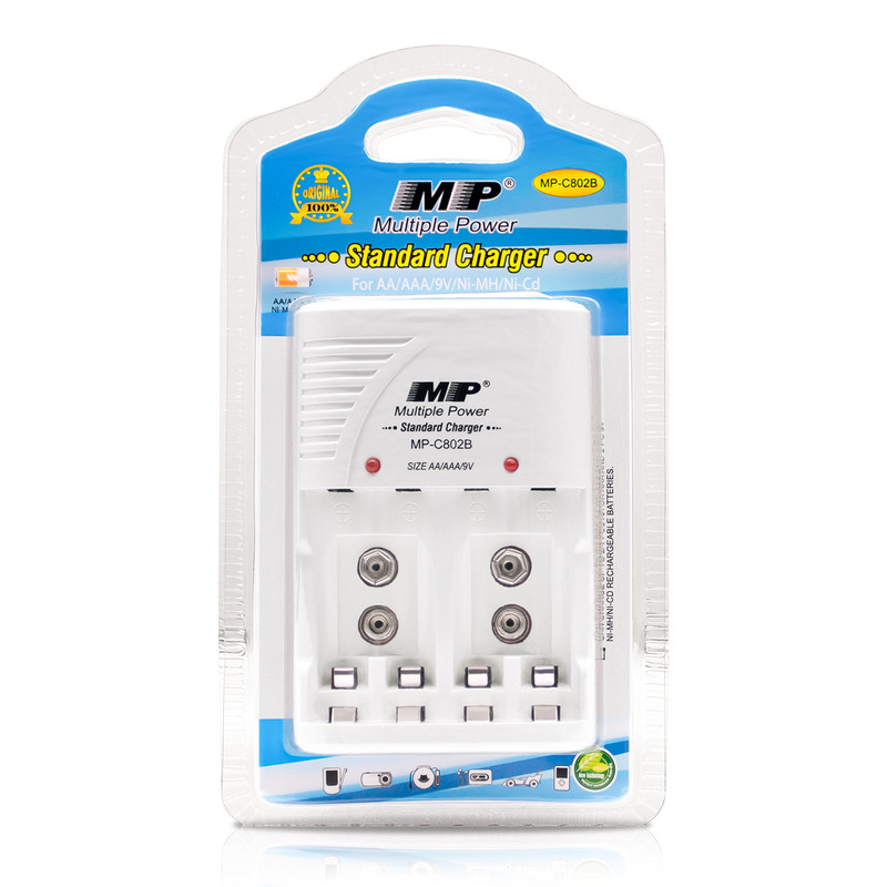 Cross-Border Mp-C802B No. 5 No. 7 9V Multi-Function Standard Charger Nickel-Metal Hydride Nickel-Cadmium Four-Slot Charger British Standard Cross-Border Mp-C802B No. 5 No. 7 9V Multi-Function Standard Charger Nickel-Metal Hydride Nickel-Cadmium Four-Slot Charger British Standard