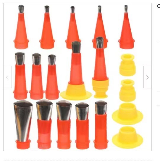 Factory direct stainless steel glue nozzle removable base structure glue gun glue glass glue gun nozzle wholesale