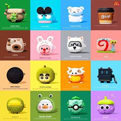 新しい airpods ケース漫画ヘッドフォンケース airpods ケース 1/2/Pro 2/3 世代 Apple ヘッドフォンケース