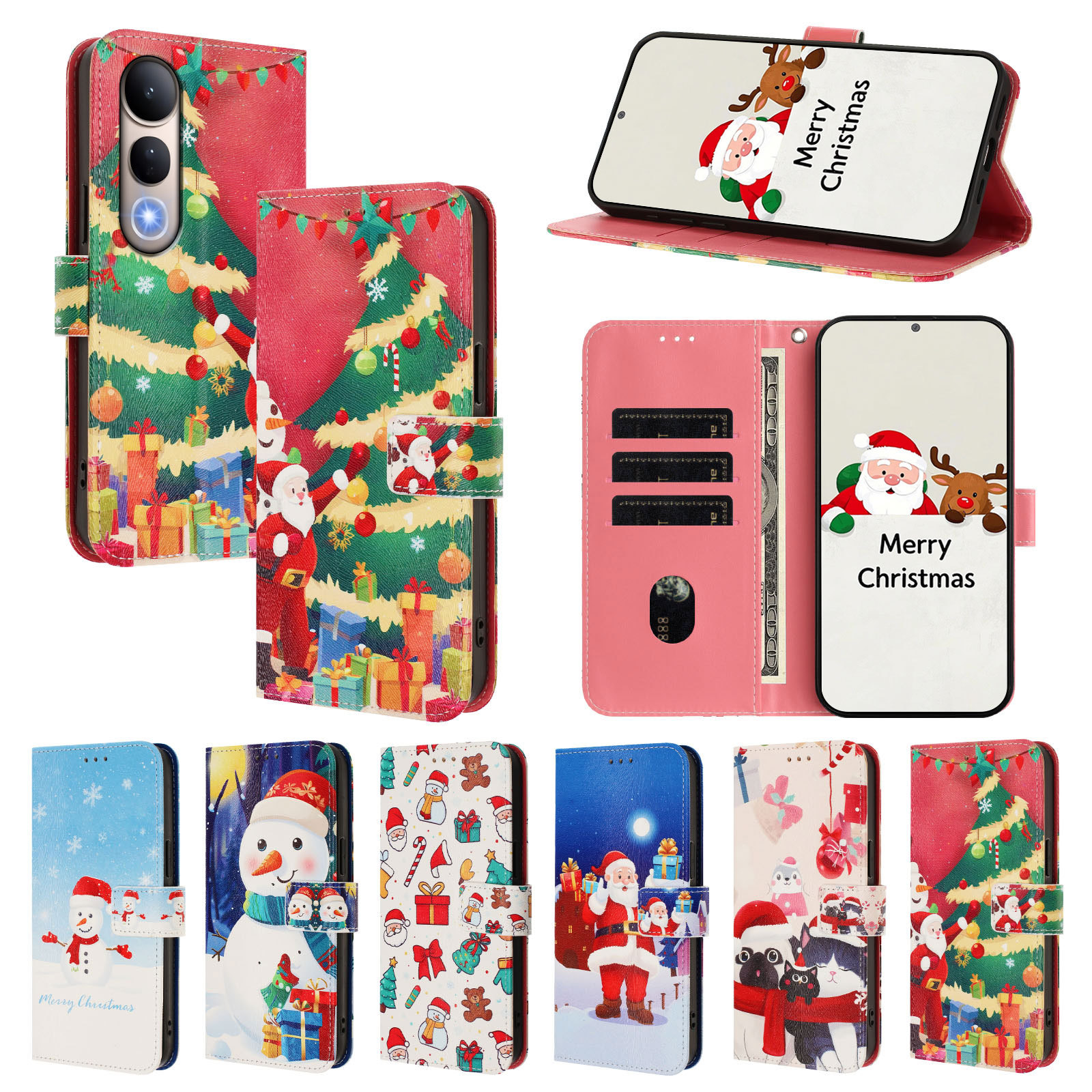 Cross-Border New Model Suitable for Nokia Hmd Fusion Cartoon Christmas Mobile Phone Leather Case Nokia Xr20