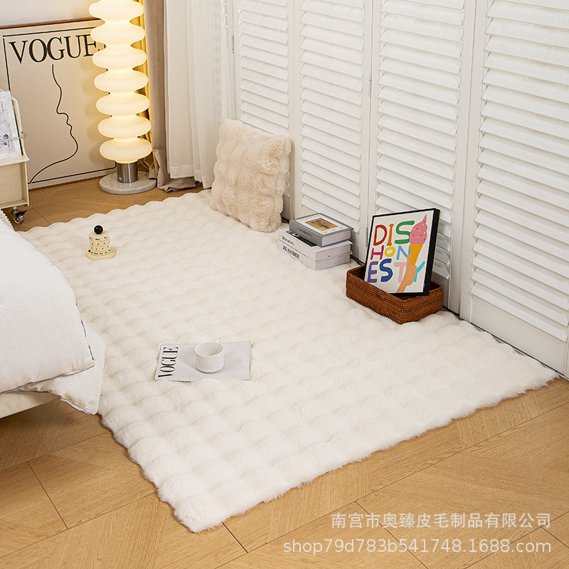 Ivory white-bubble velvet (thickened and encrypted)