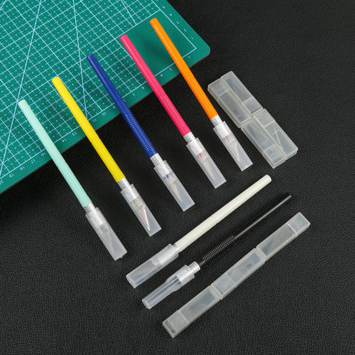 11th Mobile Phone Screen Protector Metal Engraving Knife, Model-Making Tool Engraving Knife, Colorful Aluminum Rod Paper-Cutting Knife