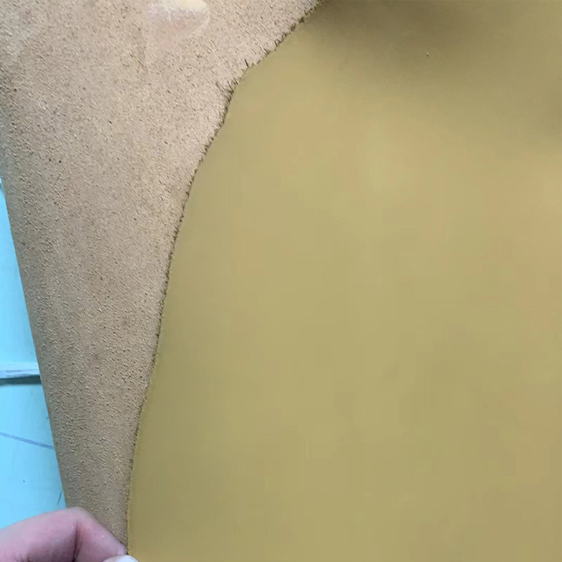 真皮二层磨砂牛皮 厂家直销整张1.8牛皮革 箱包鞋材皮具皮料牛皮