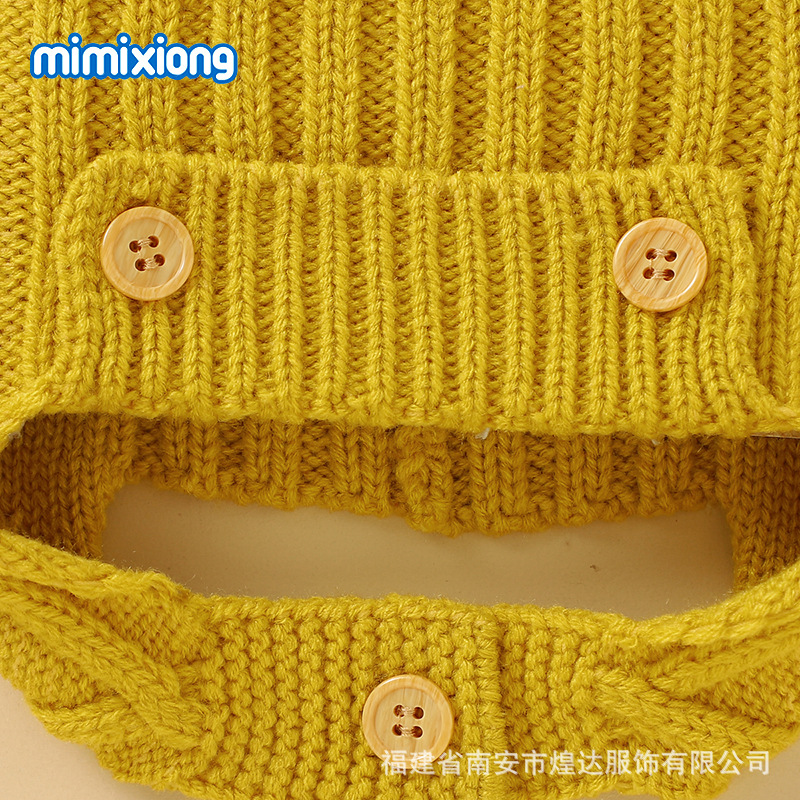 ins热卖秋冬婴儿可爱护耳保暖防风帽子