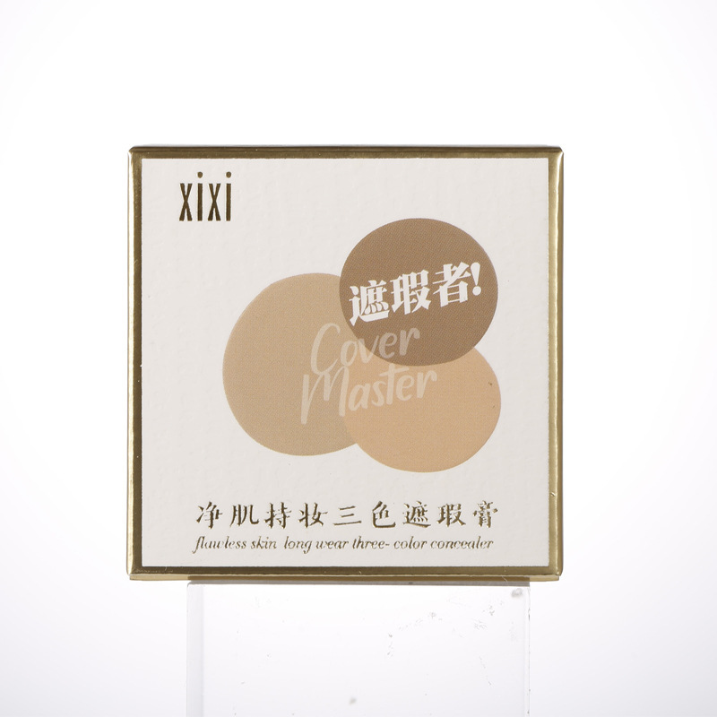 Makeup xixi Cleansing and Holding three-color Concealer for facial coverage of spots, acne marks, tear troughs and dark circles undefined