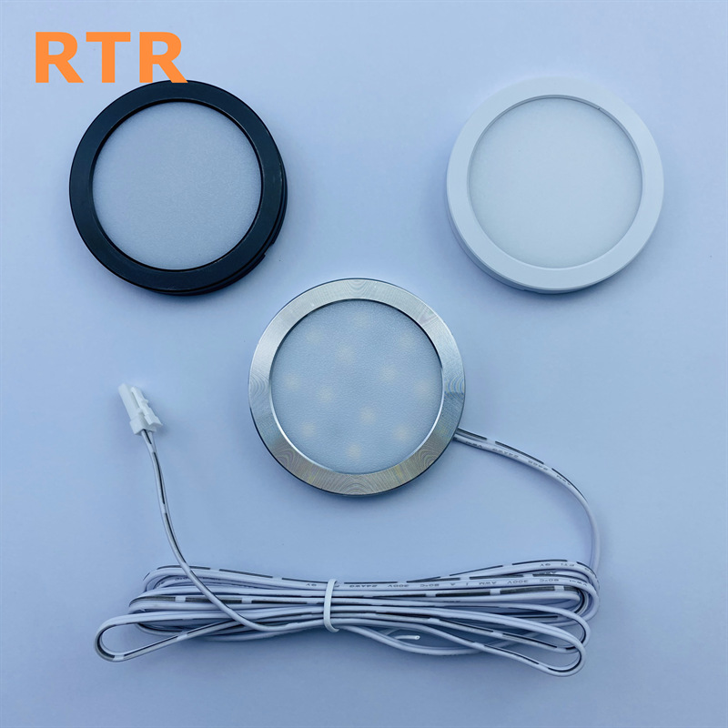 USB5V ultra delgada cubierta abierta armario redondo armario de vinos armario de exhibición lámpara de placa pequeña lámpara redonda lámpara de noche impresión 3D