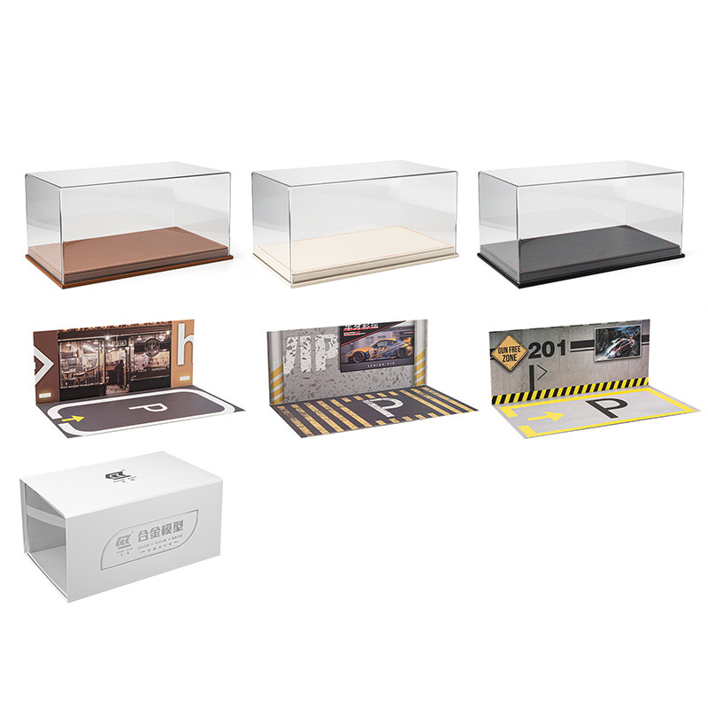 Aleación de coche modelo de coche colección de acrílico cubierta de polvo de grado adecuado para 1:24 escala modelo de coche decoración pantalla