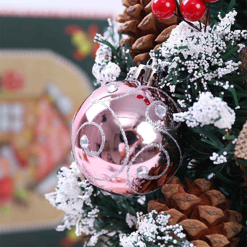 Transfronterizo Amazon para Navidad bola de decoración galvanizada personalizada bola pintada Navidad sensación de decoración colgante