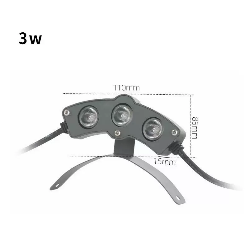 led瓦楞灯古建筑防水射灯亮化工程瓦片灯压铸套件外壳