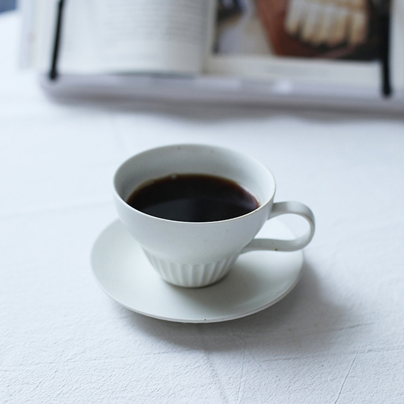 Taza de café de cerámica de montaña y río medieval, taza de café de estilo popular, taza de café de alto nivel, taza de té de la tarde