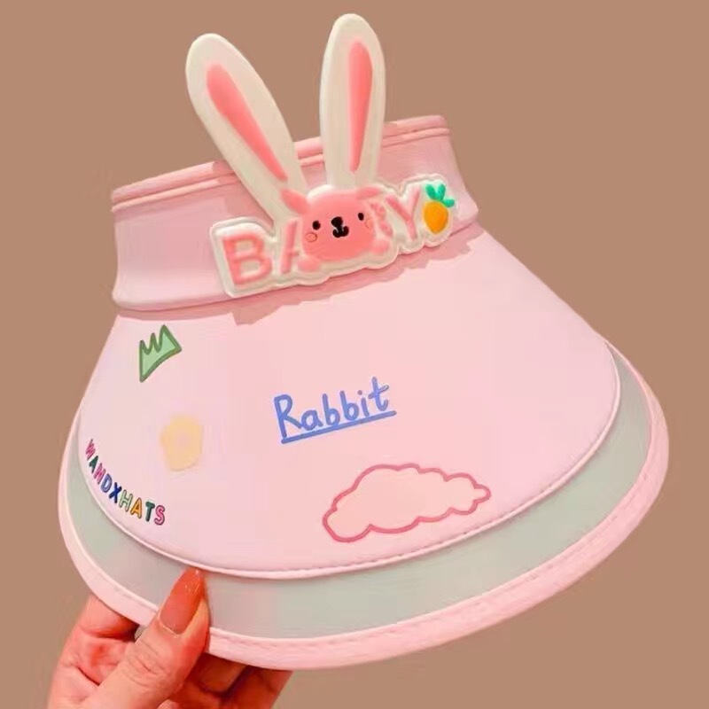 ネザファンハット子供用ベビーかわいい日よけ帽子日焼け止め帽子夏薄い空のシルクハット充電式日よけ帽子|undefined