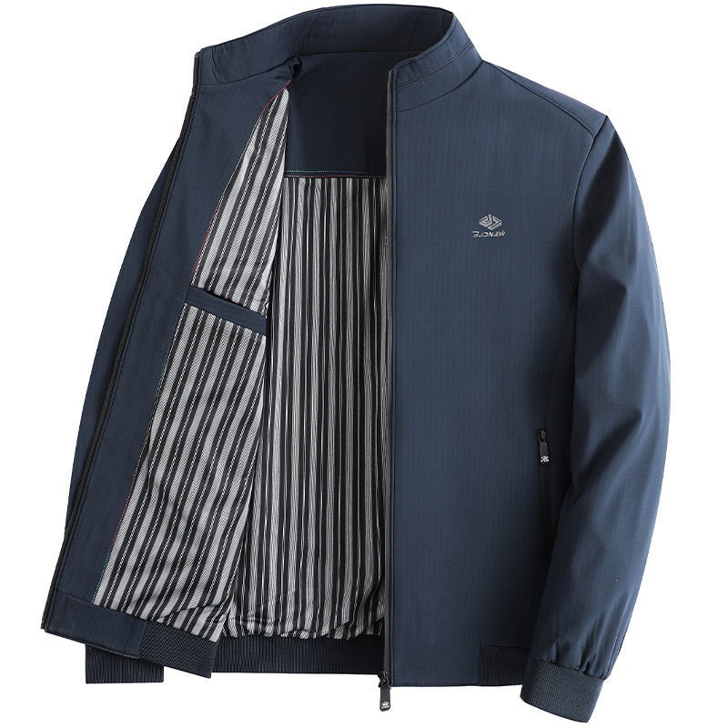Vêtements d'extérieur pour hommes 2024 automne et hiver nouvelle veste de papa à col de baseball décontractée pour hommes d'âge moyen_voghion.com