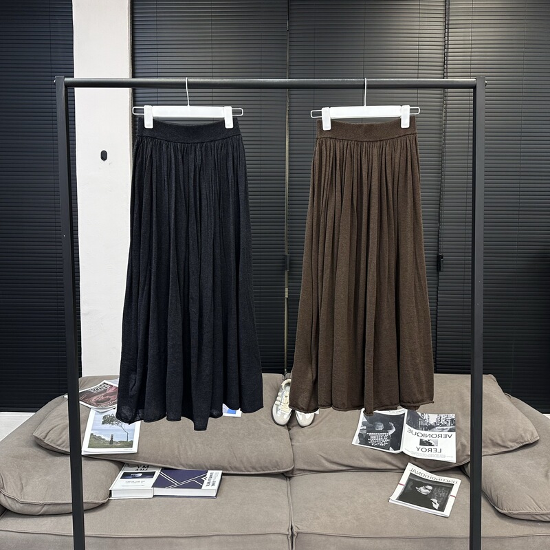 Spot Mx 3m Hem Tencel Wool 16-Needle Double Line Encrypted Stereo Curled Korean Style Skirt Wool Skirt for Women Spot Mx 3m Hem Tencel Wool 16-Needle Double Line Encrypted Stereo Curled Korean Style Skirt Wool Skirt for Women