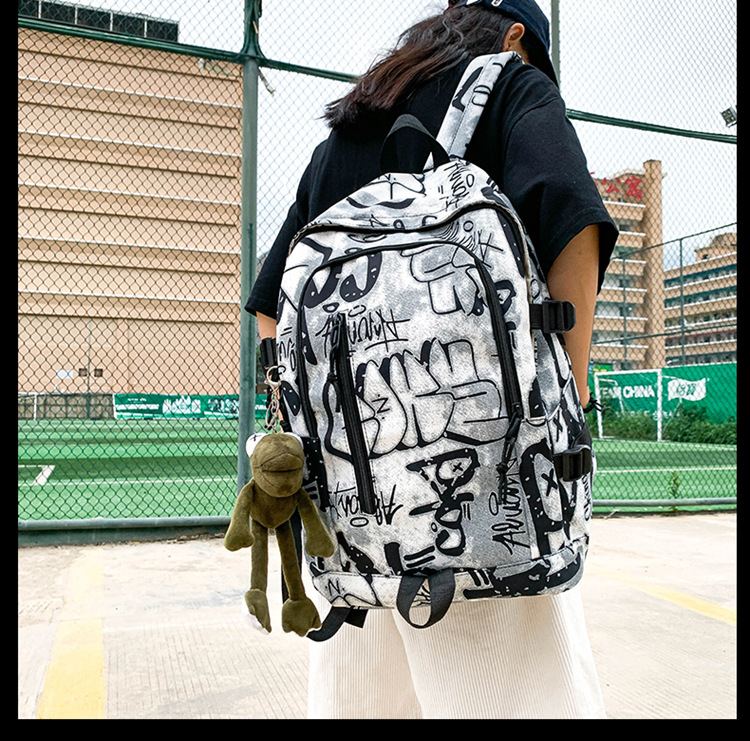 Schult Asche Männliche College-studenten Sport Trend Ige Coole High School Schüler Schüler Schüler Rucksack Große Kapazität Computer Rucksack Frauen display picture 6