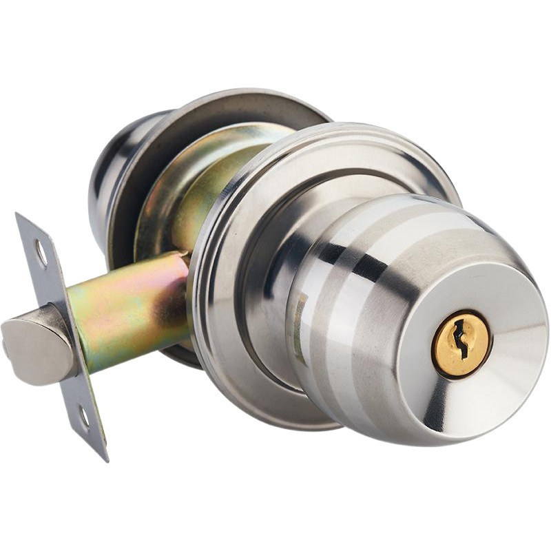 Cerradura de la puerta del Hogar Universal interior dormitorio baño cerradura de bola de acero inoxidable bola redonda cerradura de la puerta