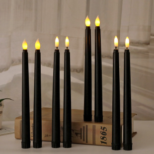 Halloween Artificial Long Pole Candle Led Digital Candle Light Smokeless Atmosphere Arrangement Candlelight Restaurant Decoration Props