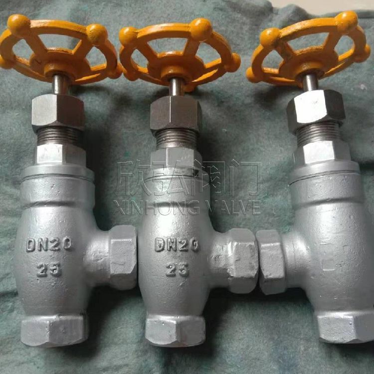 J24B外螺纹角式截止阀 高温 不锈钢 法兰 焊接 欣弘阀门