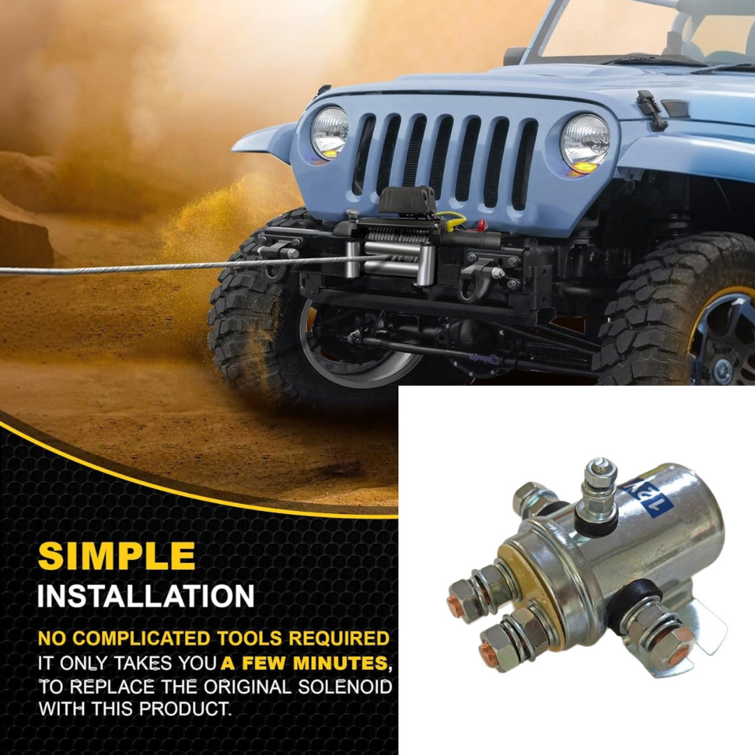 电磁阀继电器开关200A 12V24V 5脚  适用于绞盘器 磁力开关