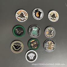 TPU高周波电压标高频胶章商标软胶服装箱包logo烫标烫章加工定制