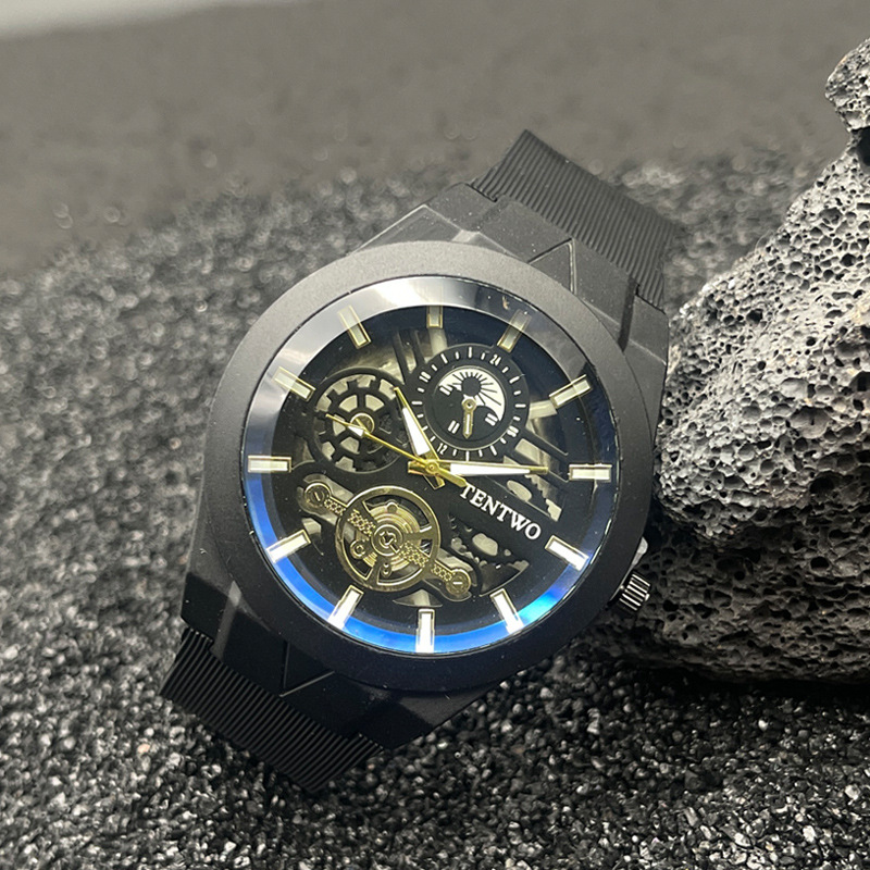 Casual Style Casual Solid Color Buckle Quartz Watch Men's Watches