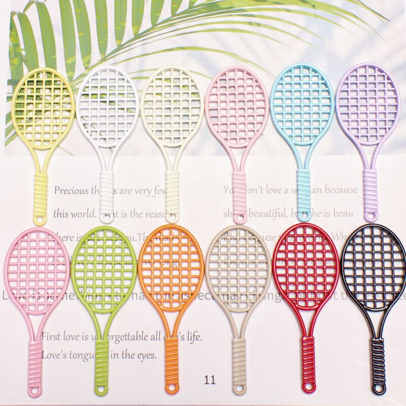 Painted Tennis Racket Pendant Badminton Pendant Jewelry Accessories DIY Bracelet Keychain Necklace Pendant Wholesale Painted Tennis Racket Pendant Badminton Pendant Jewelry Accessories DIY Bracelet Keychain Necklace Pendant Wholesale