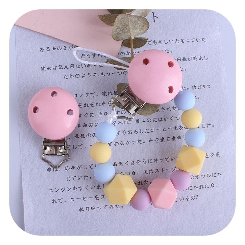 Bebé calmante Hemu chupete clip infantil suministros mordedor chupete cadena accesorios anti-caída cadena AliExpress Venta caliente