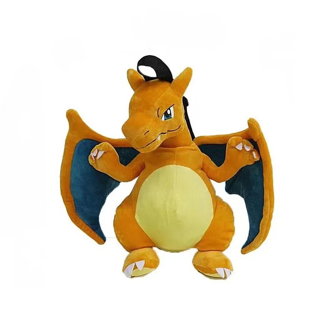 Anime Fire Dragon Plush Backpack - Image 3