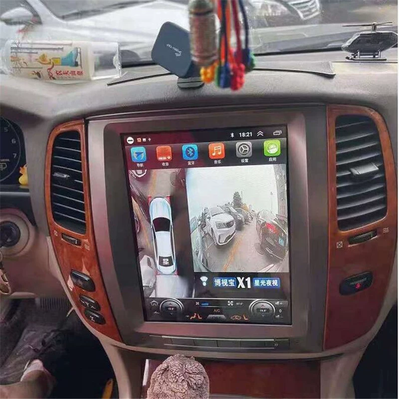 Подходит для Toyota 2006-2011 Cool Luzawa LC100 LX470 Android умная навигация 12.1-дюймовый вертикальный экран