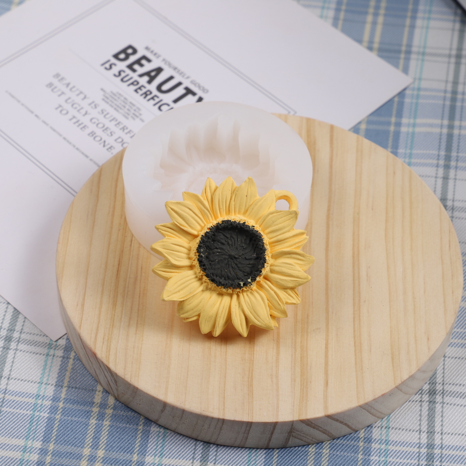 Подсолнух и ароматизированный камень листинг плесень DIY домашний гардероб ароматизированный цветок