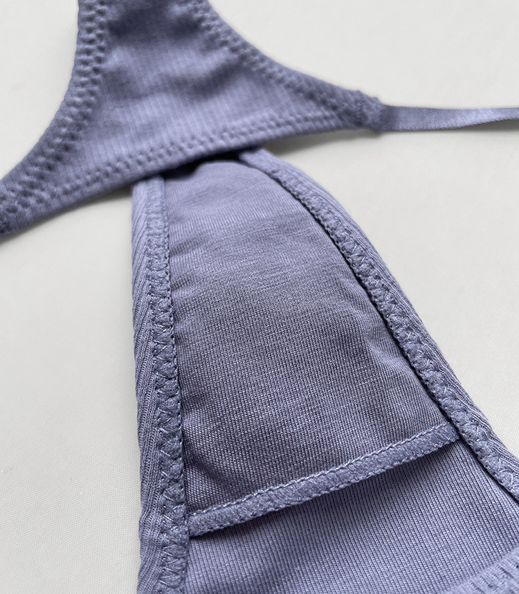 42g Weight Low Waist Panties Waist Thong Panties Style Panties Lingerie Type Cotton Fabric Type 3 PCS/Package Quantity Solid Color Pattern Autumn Season Women's Gender Casual, Lady, Streetwear Style Solid Color Low Waist Thong Panties 10