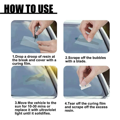 crack liquid, Auto glass repair liquid