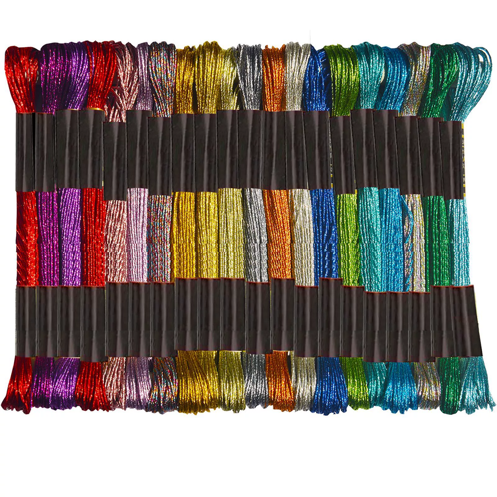 Цветная золотая и серебряная линия вышивки крестом металлическая линия обеспечивает спотовую полосу 8 метров 12 акций, чистая черная метка