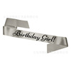 BIRTHDAY GIRL shoulder strap etiquette belt with boy, girls and girls celebrating birthday, birthday party shoulder strap
