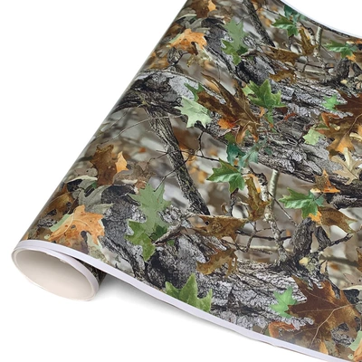 Auto Color Change Film — to Apply - 1230-leaf-camouflage-20cm150cm