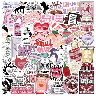 52 cross-border explosions Bookish Smutty Reading graffiti stickers luggage computer waterproof stickers