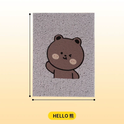 car foot pad battery car universal – Avtomobil döşəmə paspasları - hello-bear-3040cm-silk-circle
